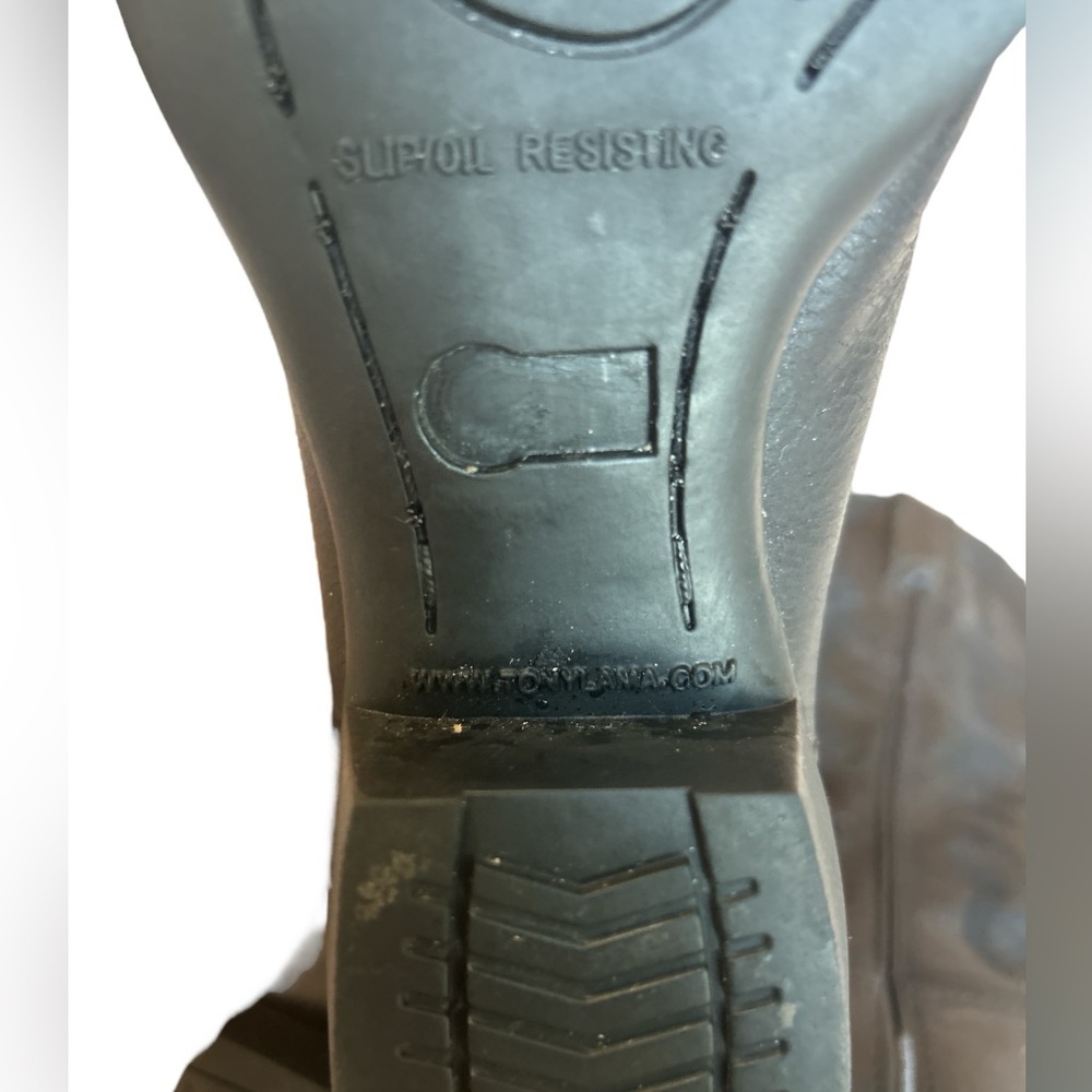 Men's Tony Lama Stallion BB2024L Handcrafted Black Cowboy Boots - Size 8.5B - Picture 6 of 8